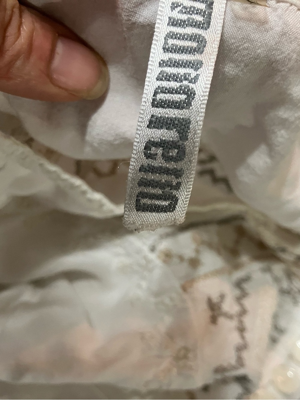 Monoreno White Tunic with Beige Embroidery - Picture 3 of 3